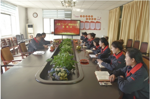 公司召开庆祝“三八”国际妇女节座谈会