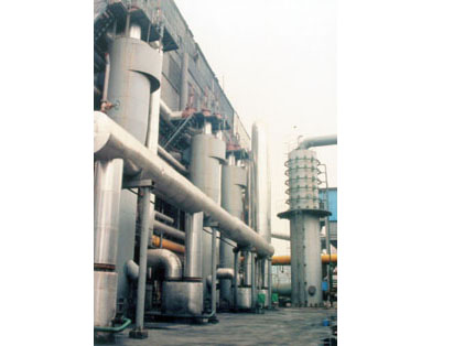 济南盛原化工厂造气车间除尘器制作安装工程