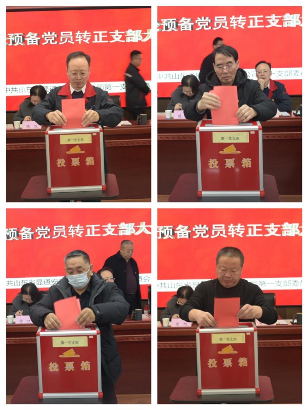 公 司召开讨论预备党员转正支部大会